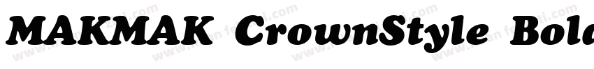 MAKMAK CrownStyle Bold字体转换